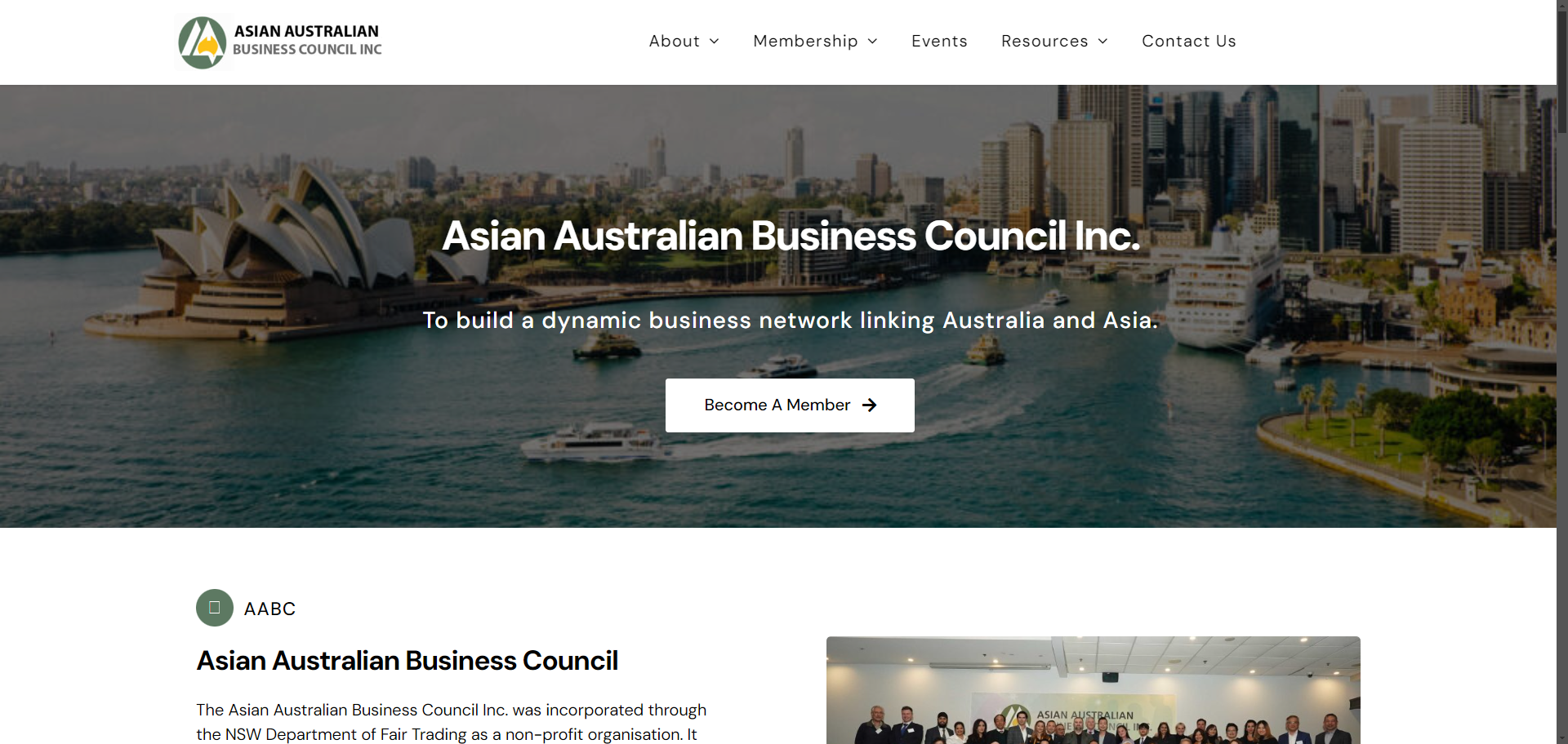 aabc website first screen image